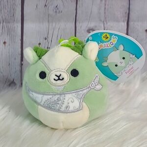🆕️NWT Squishmallows Official Palmer Green Goat Clip On Collectible Mini Plush